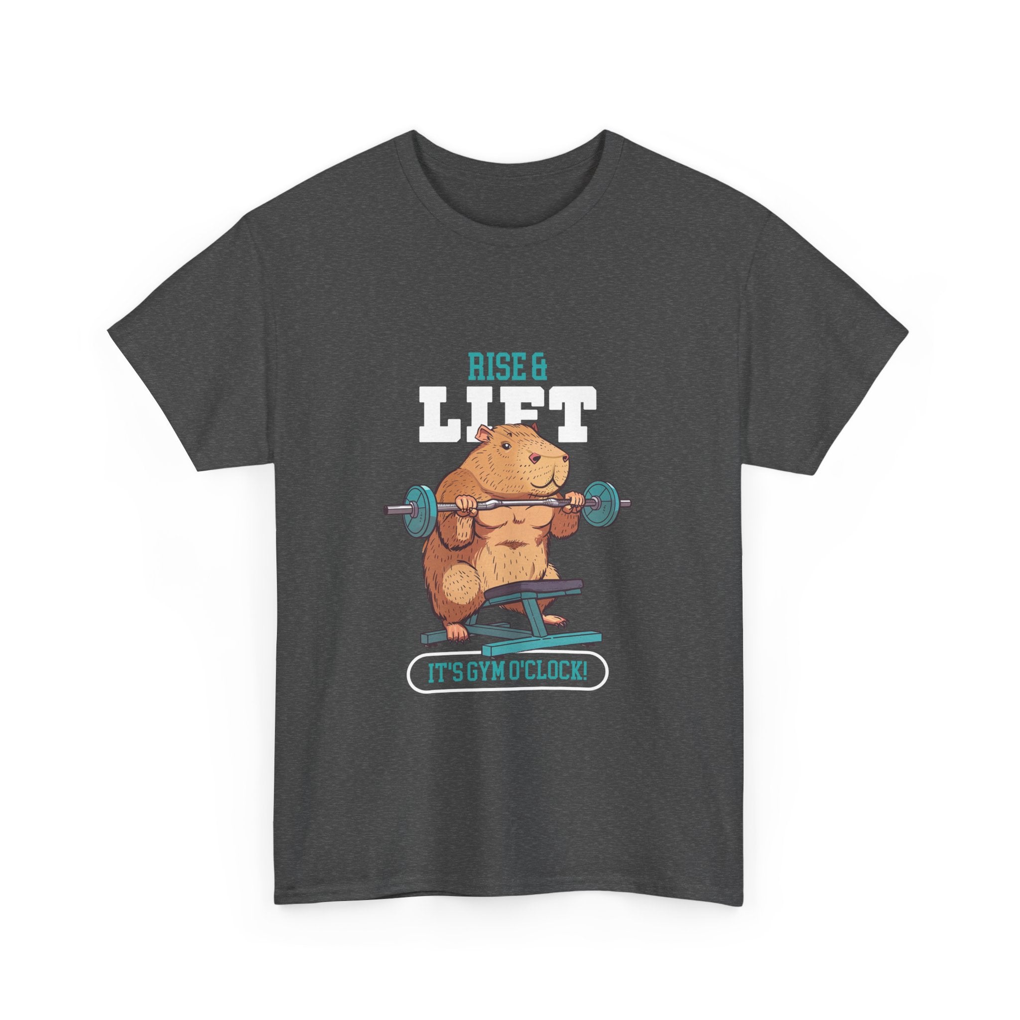 'Rise and lift it's gym o'clock' Tshirt