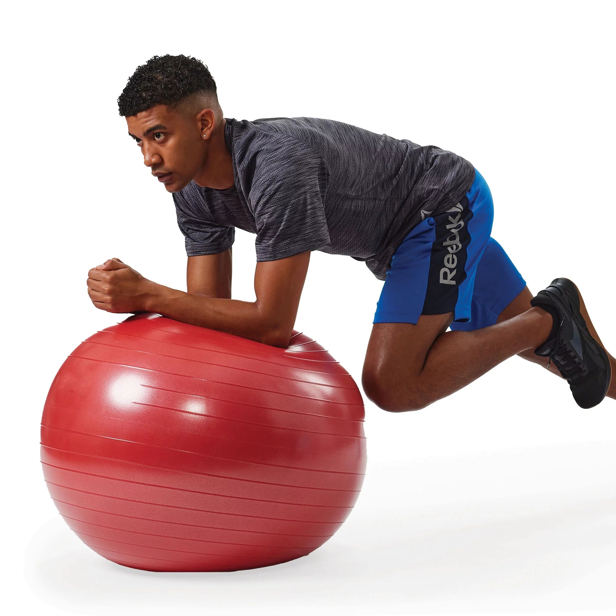 65Cm Medium Weighted Stability Ball, Pump Included
