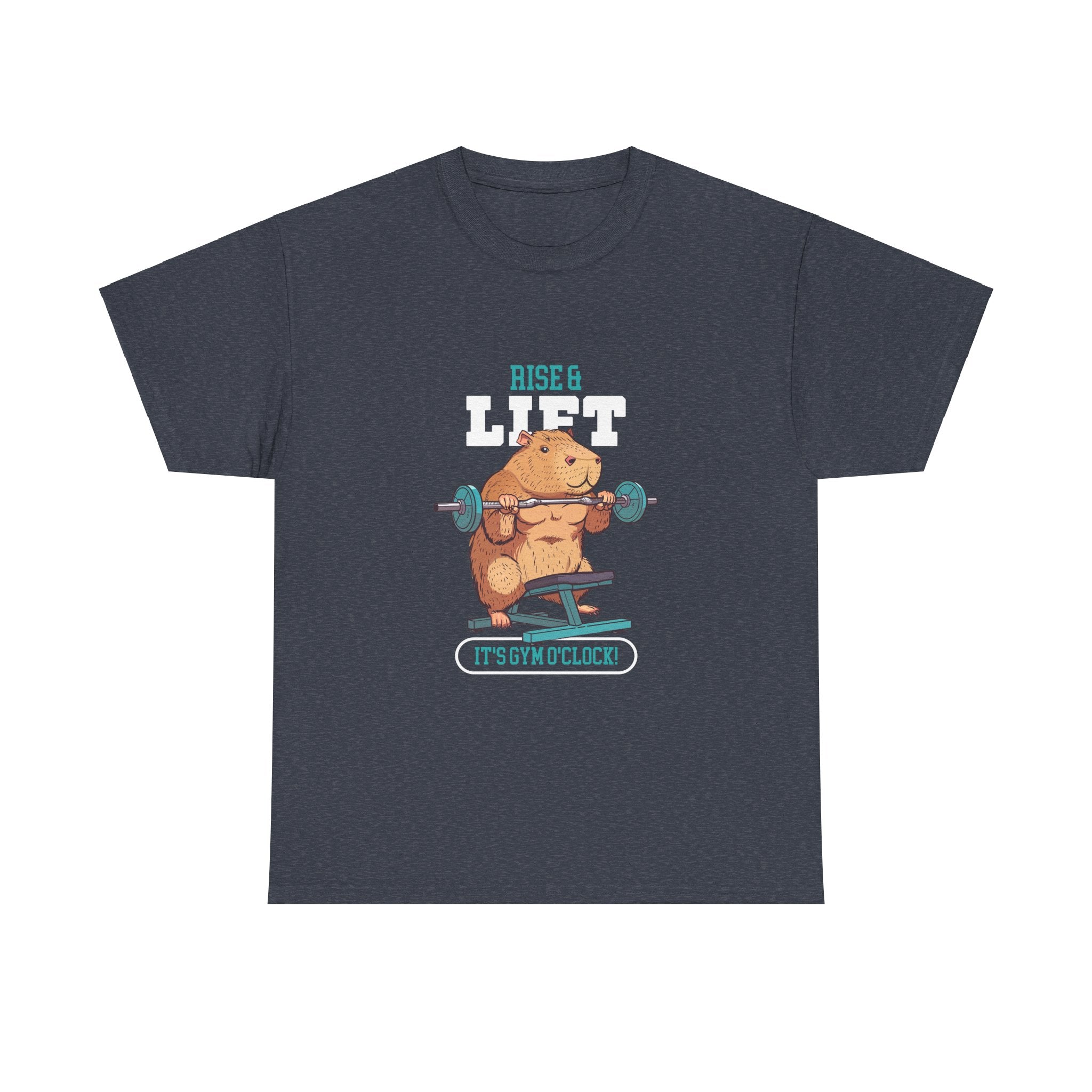 'Rise and lift it's gym o'clock' Tshirt